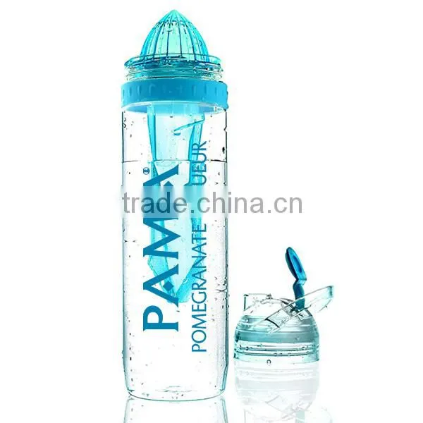 2015 upgraded FDA certified 680ml/22oz TRITAN water bottle with ice stick
