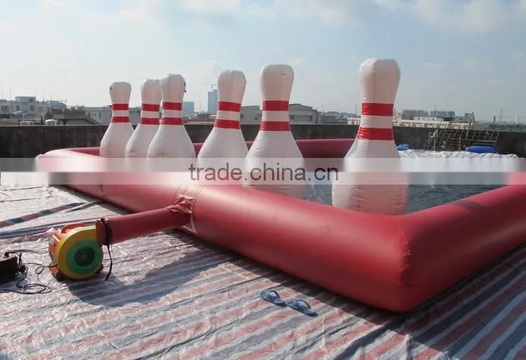 customized size, color & printing inflatable bowling pin for kids and adults