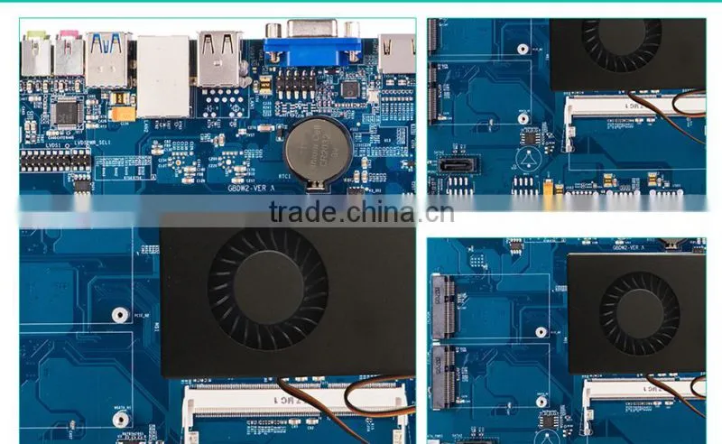 High Quality 2016 New All In One Motherboard Mini Motherboard Optional 4th 4010U i3 i5 i7 HTPC VGA, 4*USB,Support Win7/WIN8/W10