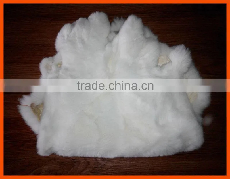 Tanned real rex rabbit fur skins for garments
