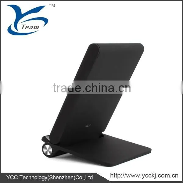 3 Coils Qi Wireless charger stand charging pad for mobilephone Samsung S6, Note 5, Nexus 7 and All Qi-enabled devices.