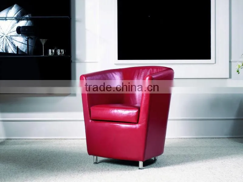 hotel lobby sofa, red sofa chair, single sofa, sofa chair for hotel SF-607