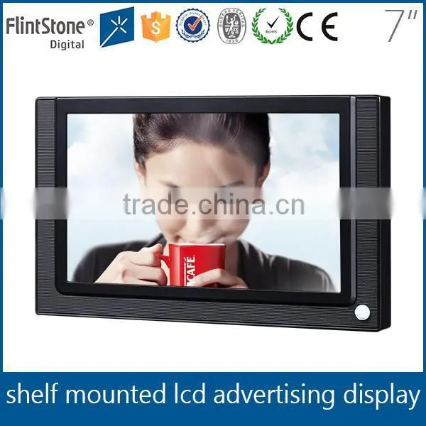 Flintstone 7" small digital signage displayer, marketing advertisement signage, 7 inch advertising display screen
