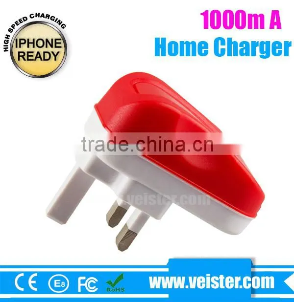 single port USB 5v2.1A Travel charger Wholesale Customized