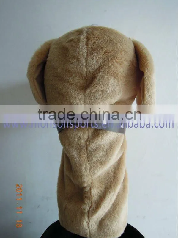 plush fabric new material animal golf head cover