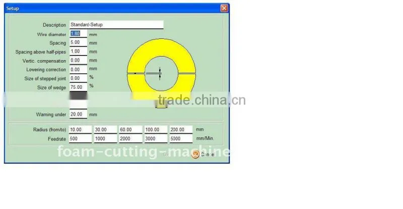 fast wire foam cutter (horizontal contour cutter)