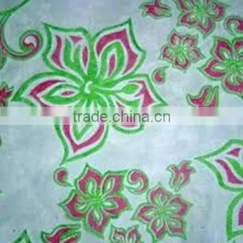 Hot Sale Flocking Organza Fabric