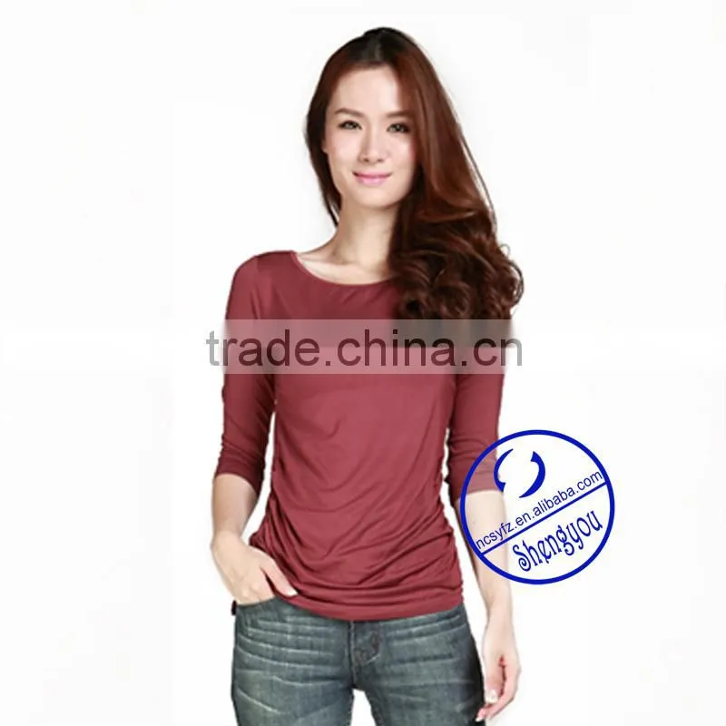 100 viscose women t shirt wholesale