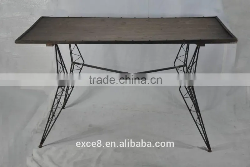 Industrial style rustic furniture outdoor folding table