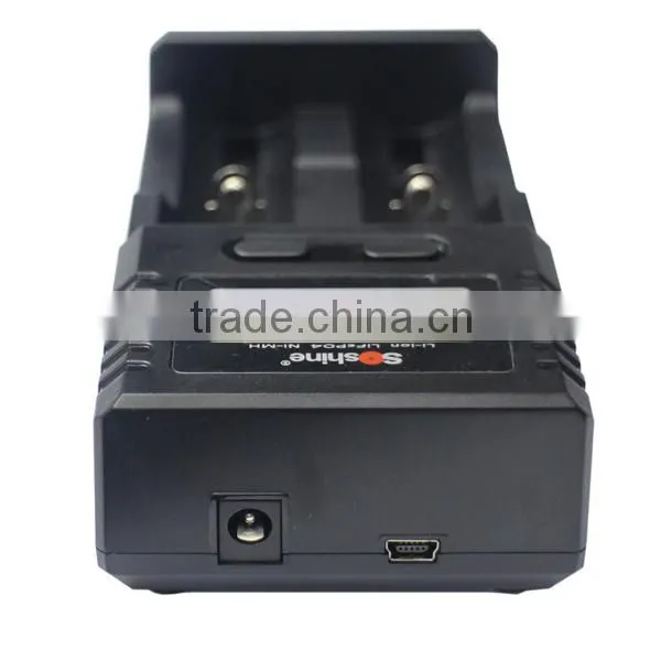 Soshine H2 Universal battery charger for 18650 batteries universal 18650 li-ion battery charger Li battery charger 18650