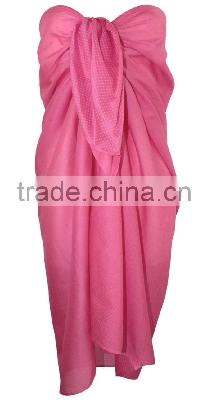 Fashionable Beach Pareo Sarong in 100% Polyester - With Audited Factory