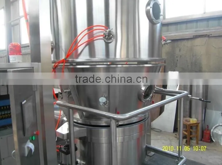 Fluidized bed dryer with GMP requirements for medicine production