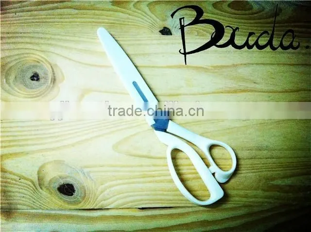 Special stainless steel stationery scissors with plastic handle BD-S1668