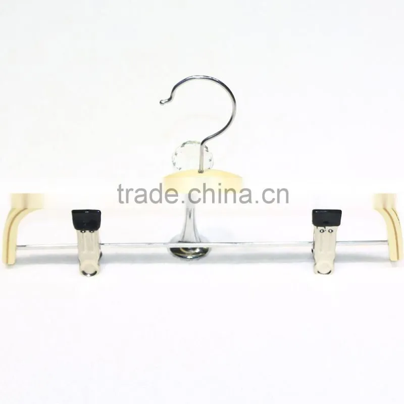 Elegant wooden pants hanger for children garment