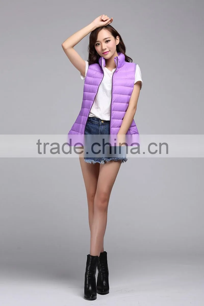 women's winter padded latest waistcoat for women Design