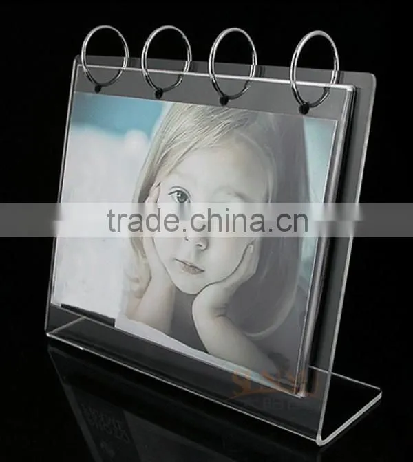 Acrylic Calendar Photo Frame With Metal Ring