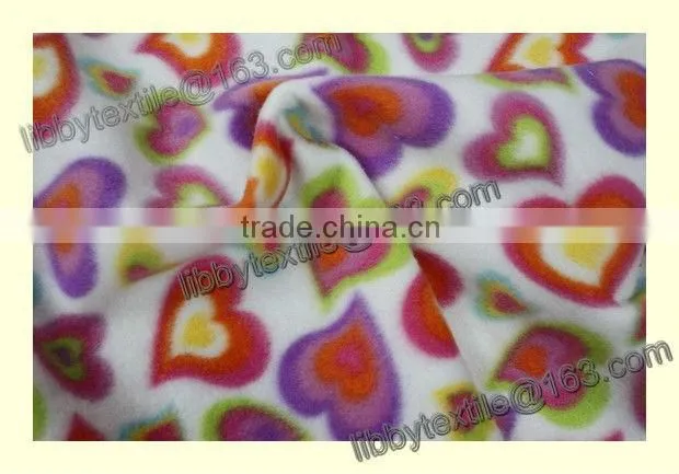 100% polyester printed cheap polar fleece fabirc