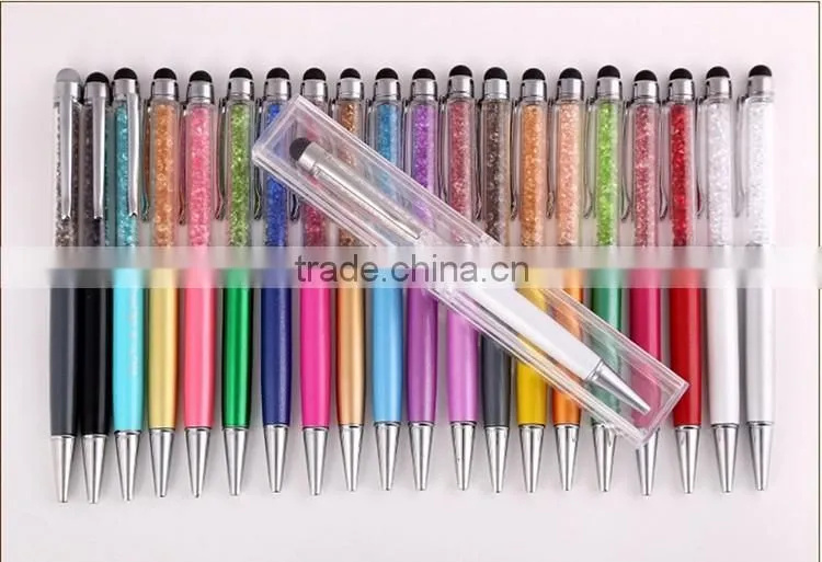 crystal touch stylus metal pen crystal ball pen,Crystal gift pen