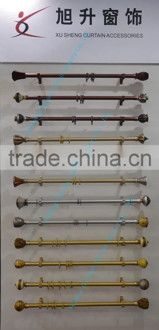 Sale of aluminum curtain pipe 28 mm resin curtain finials
