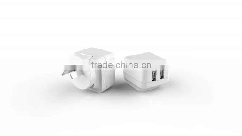 HLT dual usb 5V/3.4A rechargeable mobile phone charger