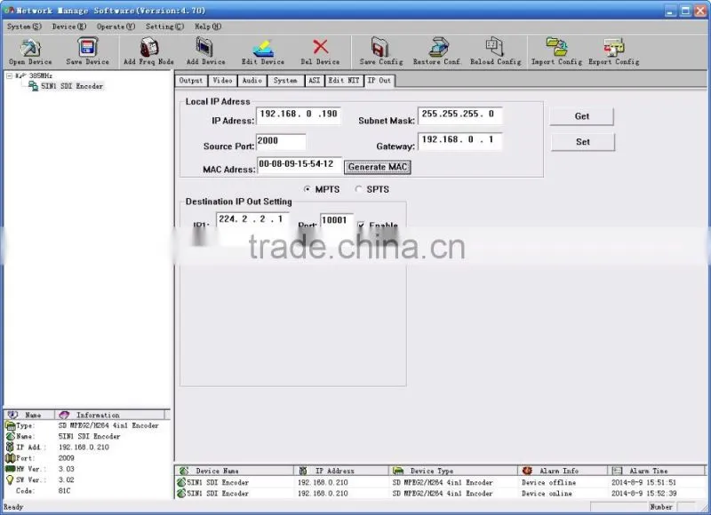 SC-1113 SDI ASI SD Encoder