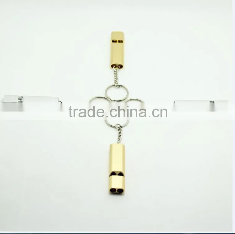 aluminum alloy outdoor whistle with two holes
