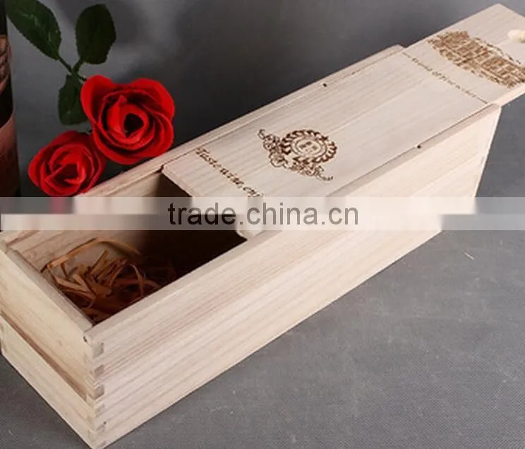 6 Bottles Wood Color Wine Glass Box