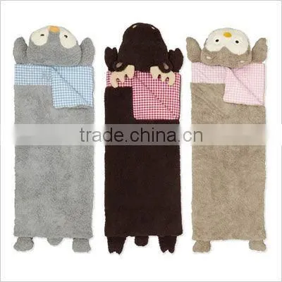 Kids sleeping bag with pillow with monkey cartoon pattern top sales in korea and Japan