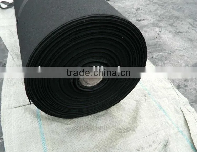 Activated carbon nonwoven filter fabrics or felt