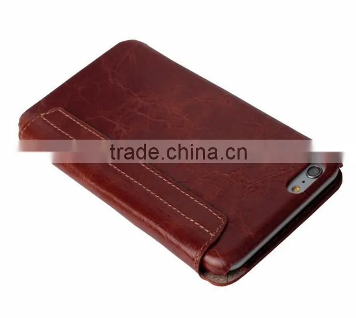 Hot selling Universal luxury leather mobile phone case in Dongguan