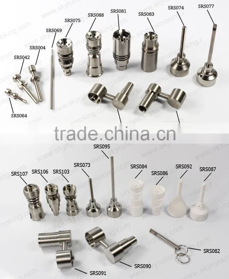 14mm 18mm gr2 titanium smoking nail titanium domeless nail wholesale