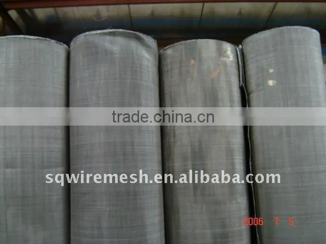 Galvanized enamelled window screen in roll