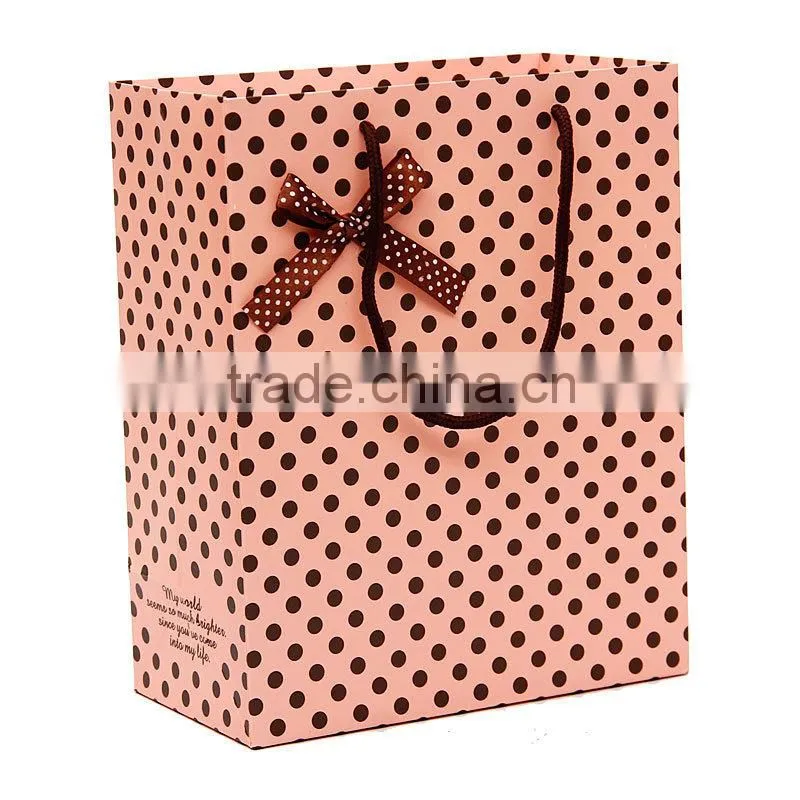 For hostess gift paper bag paper bag gift bag shopping paper bag low price customized logo