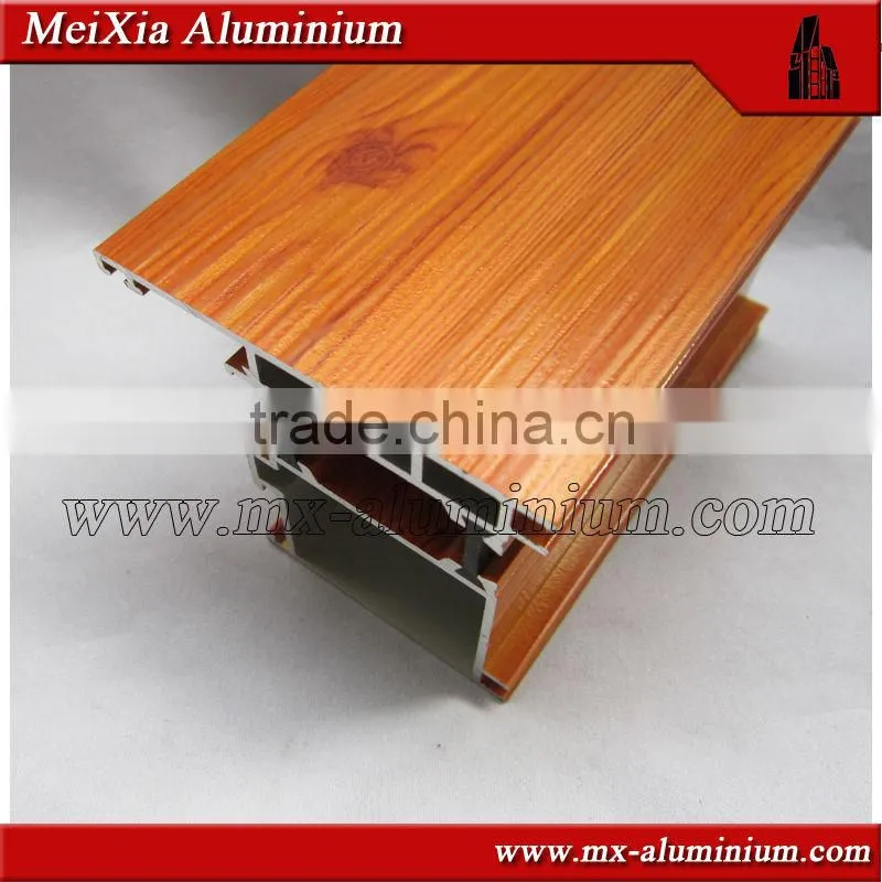 3D wood grain heat insulating aluminum profiles for window