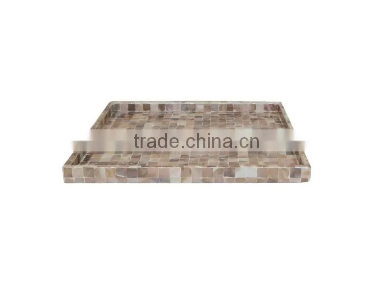 Seashell inlaid tray