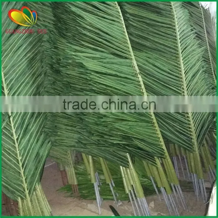 high quality artificial coconut leaf with UV resistant outdoor decor