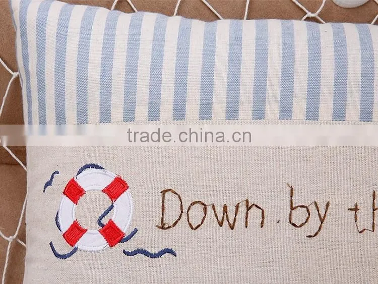 Ocean Series Armrest Pillow For Bed Cushion Cover