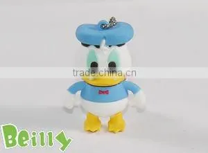 2013 the most lovely mini duck design silicone USB cover for Donald Duck