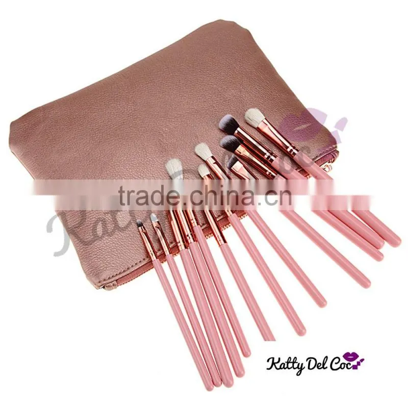 Beauty killer rose gold professional makeup brush set whole sale