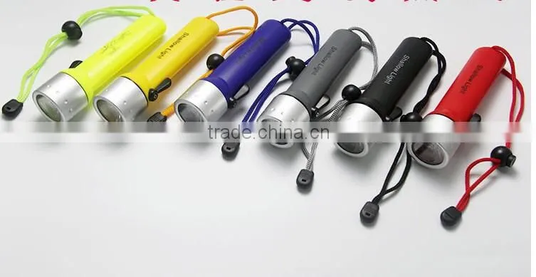 A-OK Underwater 160lumen powed by AA battery led torch depth 50m led diving flashlight