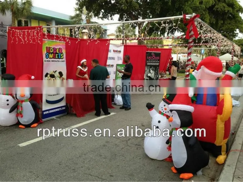 Tradeshow booth structure pipe and drape hot selling 10ft x10ft Convention curtain and pipe kits