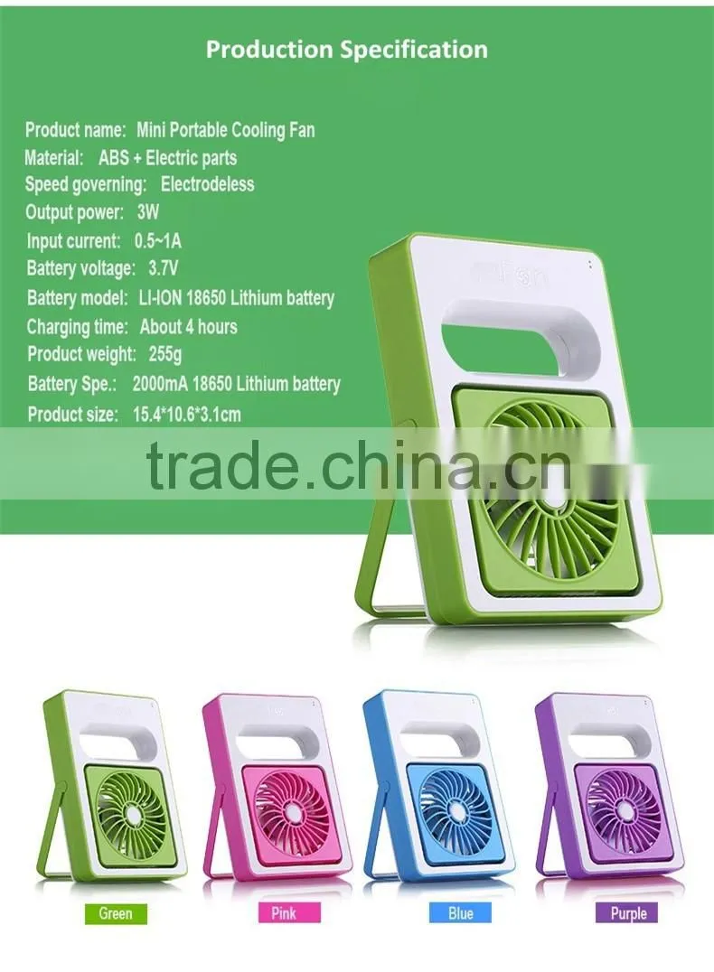 Wholesale Handheld Mini USB Fan rechargeable Desk USB Fan