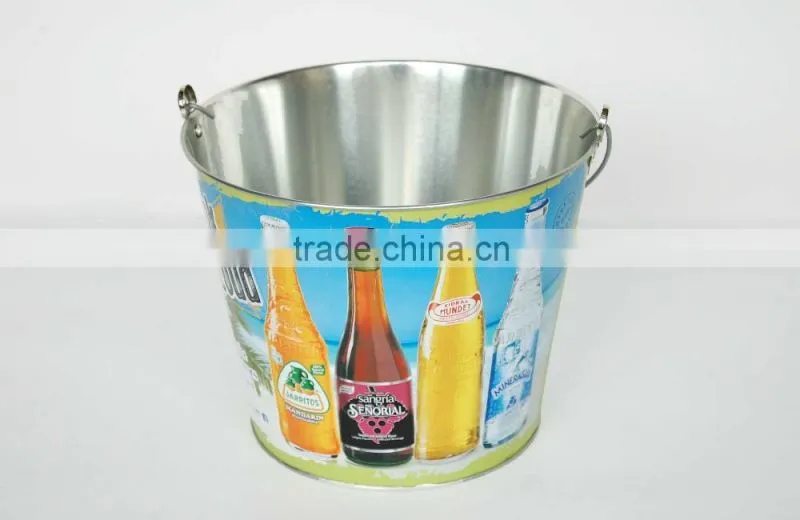 Hight quality Metal tin ice bucket tin beer bucket