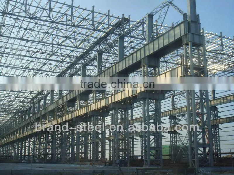 Colorful Steel Structure Fabricated Workshop Buildings