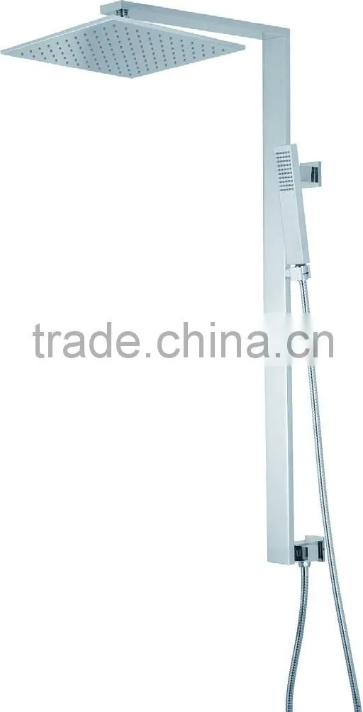 Rain Shower with sliding hand shower holder