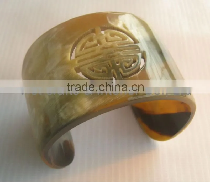 Horn bangle, horn bracelet, horn jewelry - Buffalo horn