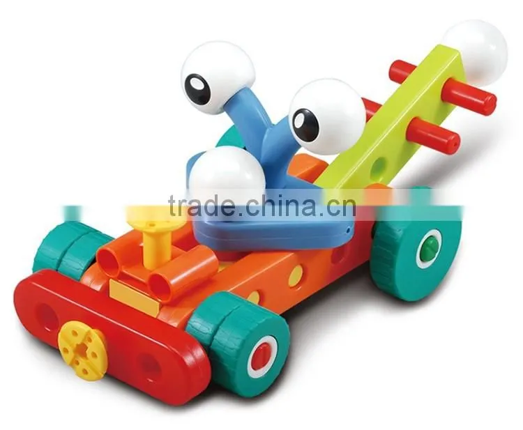 43PCS assembling plastic connecting toys blocks