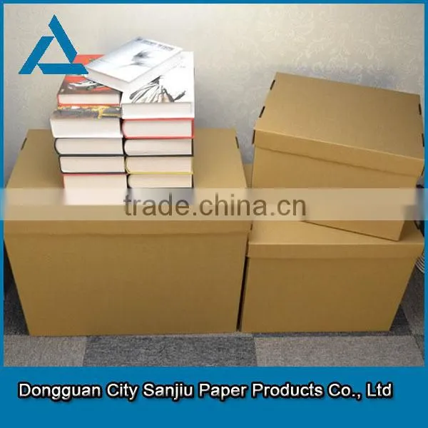 Folding Corrugated paper packing box woth PVC window