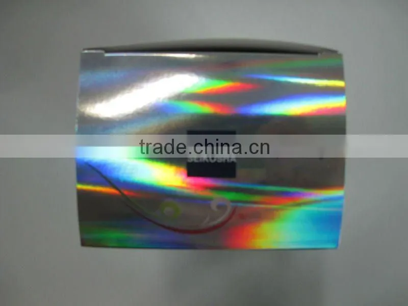 PET/OPP hologram laminated paper packaging box