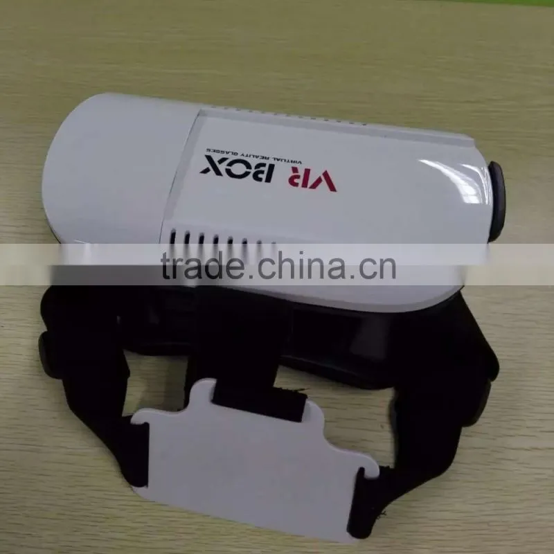 3D VR box Virtual Reality Headset Adjust Cardboard ABS and spherical resin lens for iphone lens